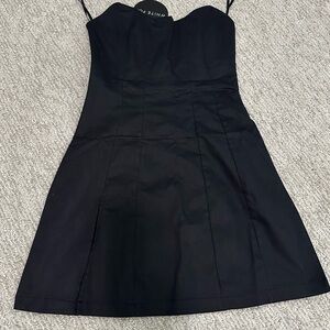 Strapless mini dress